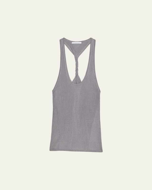 Ribbed Twist Tank Top